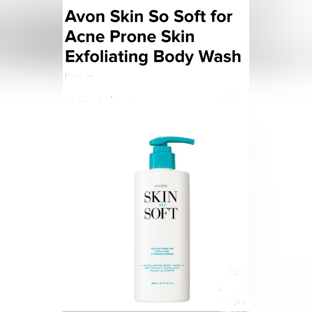 Avon Skin So Soft for Acne Prone Skin Exfoliating Body Wash - Picture 2 of 7